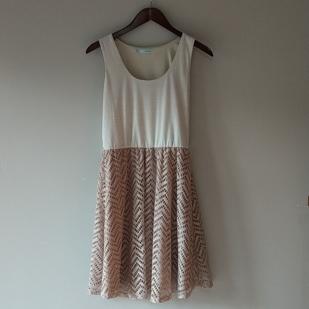 Maurice's Medium Cream Colored Dress